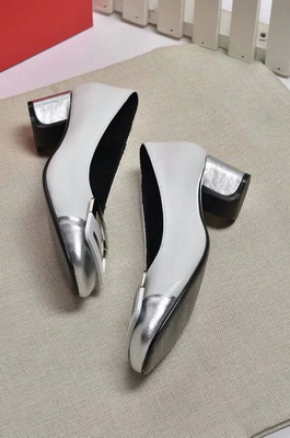 RV Shallow mouth Block heel Shoes Women--021